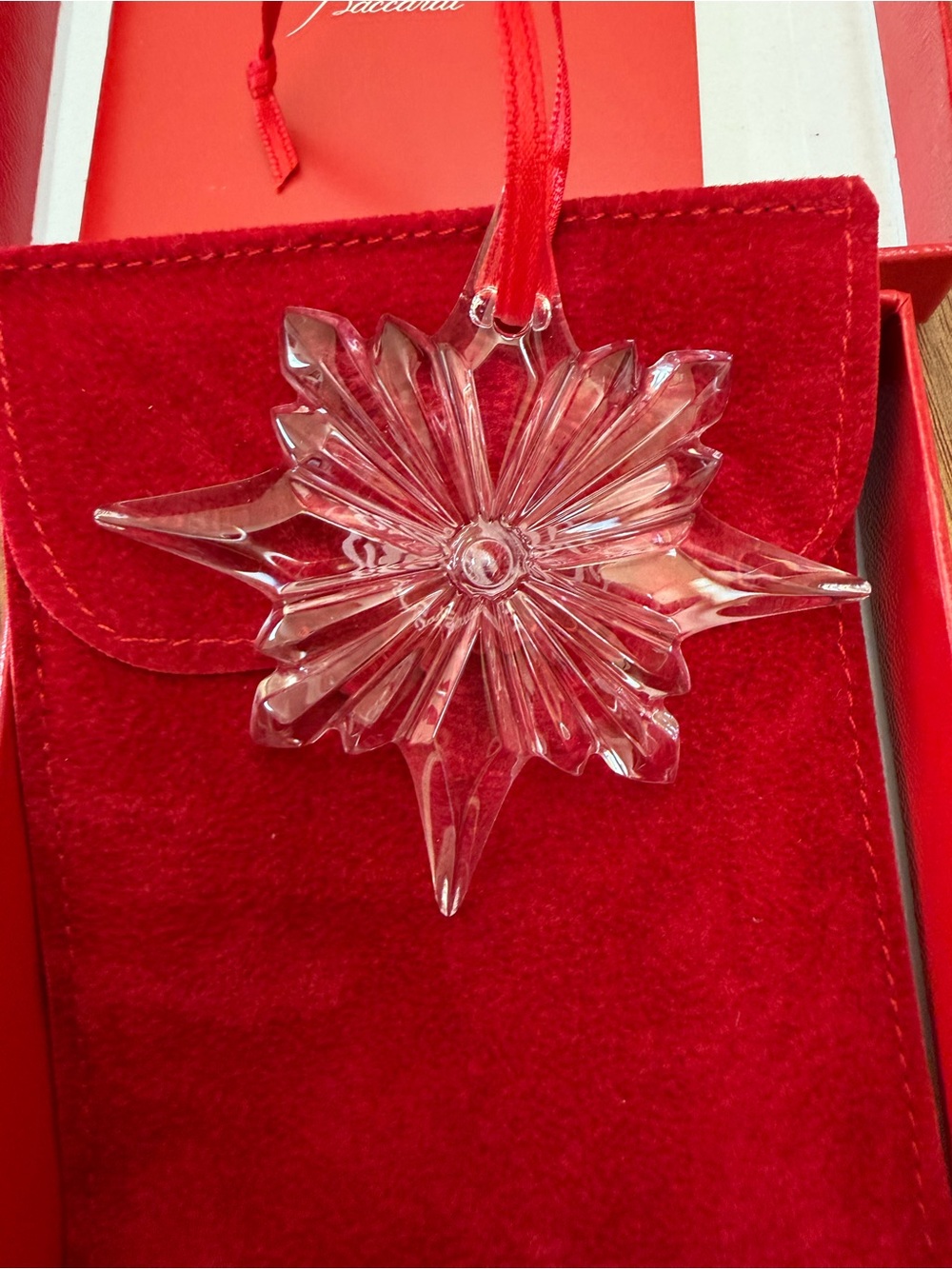 Baccarat Crystal Noel 2023 Annual Ornament MSRP $150